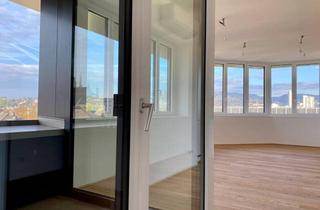 Penthouse mieten in 4020 Linz, Panoramaausblick auf Linz!Exklusive, 3-Raumwohnung mit Loggia im Zentrum von Linz! Erstbezug!