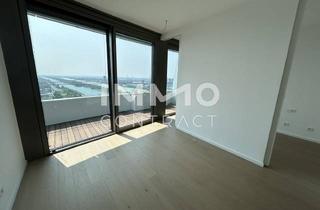Wohnung mieten in Wagramer Straße, 1220 Wien, 2 Zimmer Erstbezug mit atemberaubenden Blick auf die Donau! Pool, Sauna, Gym inklusive!