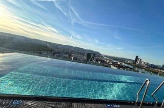 Wohnung mieten in Stadion Center, Wirtschaftsuniversität, Prater, 1020 Wien, ERSTBEZUG 3 ZIMMER WOHNUNG IM "GRÜNBLICK" VIERTEL ZWEI + TRAUMTERRASSE MIT ca. 64 m² + NUTZUNG INFINITY-AUSSENPOOL, GYM & SAUNA