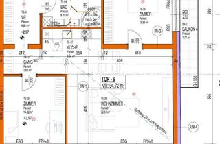 Wohnung kaufen in 2425 Nickelsdorf, Erstbezug mit 94m² WFL + 2 Balkonen 18m², gr. Wohnküche & 2 Zimmer, 60m² PKW-Stellplatz