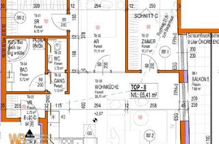 Wohnung kaufen in 2425 Nickelsdorf, Erstbezug mit 65m² WFL + 7,5m² Balkon, gr. Wohnküche & 2 SZ, PKW-Stellplatz