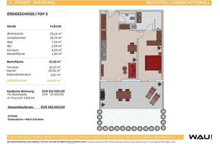 Wohnung kaufen in 5730 Mittersill, WOHLFÜHL LOUNGE MITTERSILL | ERDGESCHOSS | 2-ZIMMER-WOHNUNG | TOP 3
