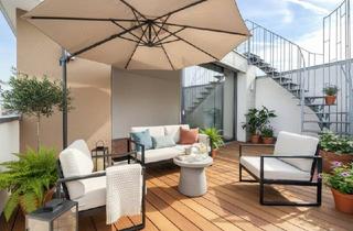 Penthouse mieten in 1010 Wien, Exklusive 130 m² Dachgeschosswohnung mit Terrasse, Dachterrasse und atemberaubendem Blick auf den Stephansdom