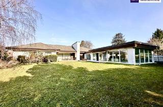 Villen zu kaufen in 2230 Gänserndorf, Traumhafter Bungalow ++ Villa mit Indoor-Pool ++ Weinkeller ++ Wunderschöner Gepflegter Garten ++ Perfekte Lage in Gänserndorf ++ Beeindruckende Architektur ++ Vielseitige Nutzungsmöglichkeiten ++