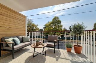 Wohnung kaufen in 1220 Wien, Innovativer Wohngenuss mit Süd/West Balkon - RUHELAGE TRIFFT WOHNGENUSS – Stilvolle Ausstattung