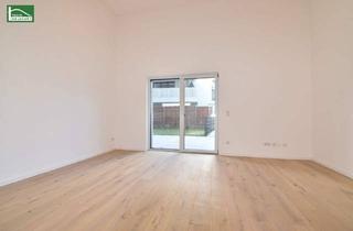 Gewerbeimmobilie kaufen in Donau, 1220 Wien, Perfekt aufgeteiltes Büro mit riesigen Raumhöhen in Hofruhelage mit Garten auf Eigengrund - bei U1. - WOHNTRAUM