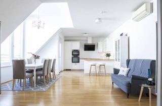 Maisonette kaufen in Blechturmgasse, 1040 Wien, Stilvolle Maisonette mit Stadtblick und Garage in bester Lage