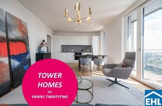 Wohnung mieten in Donau, 1220 Wien, Familientraum im Tower – 4-Zi. mit Loggia & Rooftop Spa – U1 Kagran