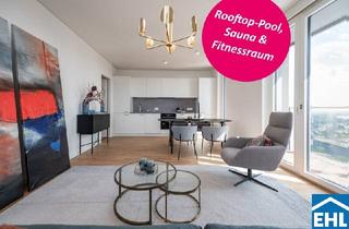 Wohnung mieten in Donau, 1220 Wien, Luxus-Erstbezug im VIENNA TWENTYTWO bei der U1 *Rooftop-Pool inklusive*
