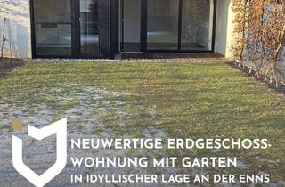 Wohnung kaufen in 4400 Steyr, NEUWERTIGE ERDGESCHOSSWOHNUNG MIT GARTEN IN IDYLLISCHER LAGE AN DER ENNS