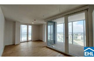 Wohnung mieten in Donau, 1220 Wien, 3-Zi.-Erstbezug mit Loggia & Donaublick | TOWER HOMES im V22