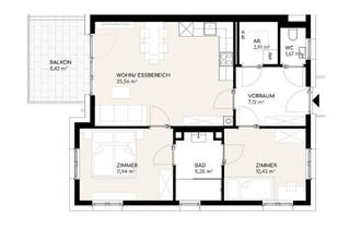 Wohnung kaufen in Werner-Kofler-Straße 10, 9500 Villach-Innere Stadt, 3-Zimmer-Anleger-Wohnung - Neubau!