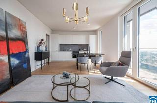 Wohnung mieten in Donau, 1220 Wien, Erstbezug – 3-Zi.-Wohnung mit Rooftop Pool & Sauna