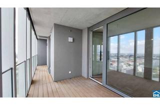 Wohnung mieten in Donau, 1220 Wien, 3-Zi.-Erstbezug mit Loggia & Donaublick | TOWER HOMES