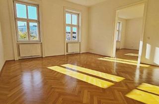 Wohnung mieten in Geusaugasse, 1030 Wien, ROCHUSMARKT-NÄHE, sonnige 103 m2 Altbau, 3 Zimmer, WG-geeignet, Küche, Wannenbad, Parketten, Geusaugasse