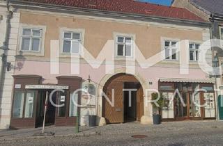 Haus kaufen in Kornplatz, 3550 Langenlois, WOHN-UND GESCHÄFTSHAUS AUS DEM 16. JAHRHUNDERT IM HERZEN VON LANGENLOIS 100 m Kellerröhre, Nebengebäude, Innenhof, Geschäftslokale, usw.