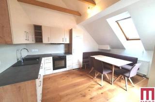 Wohnung mieten in 8200 Gleisdorf, Helle Dachgeschoss-Mietwohnung mit neuer Wohnküche und Balkon im Gleisdorfer Stadtzentrum
