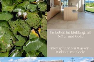Villen zu kaufen in 2821 Lanzenkirchen, Luxus am Wasser - Architekturvilla mit Atrium, Sauna & direktem See Zugang