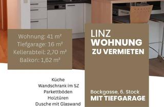 Wohnung mieten in Bockgasse, 4020 Linz, PROVISIONSFREIE 2-Zimmer Wohnung mit Balkon und Tiefgarage