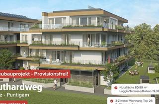 Wohnung kaufen in Ruthardweg, 8055 Graz, Westseitige 80m² Neubau-Wohnung mit großem Balkon! Provisionsfrei für Käufer!