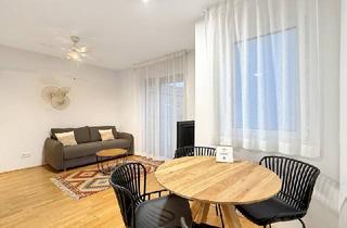 Wohnung mieten in Inzersdorfer Straße, 1100 Wien, Miete: 2-Zimmer Wohnung im 6. Liftgeschoss mit zwei Balkonen: Komplett möbliert und bezugsfertig | 1100 Wien