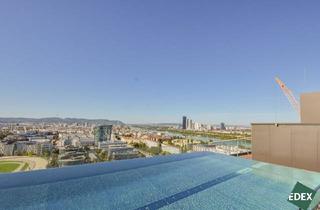 Wohnung mieten in 1020 Wien, ERSTBEZUG: Traumhafte 2-Zimmer Wohnung mit großem Balkon und Fernblick | GRÜNBLICK |