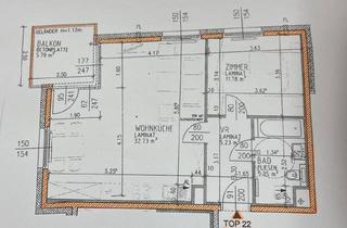 Wohnung mieten in Hardtmuthgasse, 1100 Wien, Hardtmuthgasse/Leebgasse: Gepflegte 2 Zimmer-Balkonwohnung - Wohnküche - 3. Liftstock - Gute Infrastruktur
