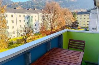 Genossenschaftswohnung in Steigtalstraße 31, 8700 Göß, Helle 2-Zimmer-Wohnung mit extra Küche in ruhiger Wohnanlage in Göß – innenhofseitiger Balkon, letzter (dritter) Stock mit Lift