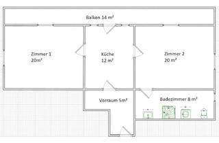 Wohnung mieten in Kaiserbergstraße 39, 6341 Ebbs, 2-Zimmer Dachgeschosswohnung mit Balkon in Ebbs