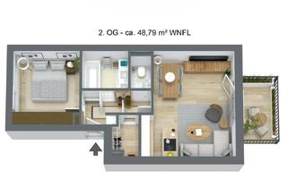 Anlageobjekt in Gaswerkstraße, 8020 Graz, Moderne 2-Zimmer-Anlegerwohnung in Graz-Eggenberg - mit laufenden Mieteinnahmen