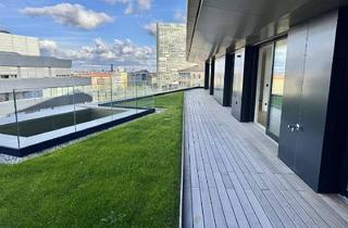 Wohnung kaufen in Am Hauptbahnhof, 1100 Wien, Die wohl geilste Wohnung der Stadt: 8. Stock mit Garten und Terrasse - Provisionsfrei direkt am Hauptbahnhof