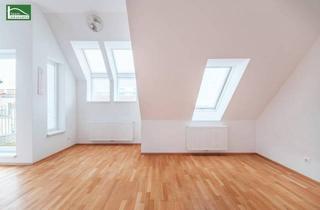 Wohnung kaufen in Senefeldergasse 58, 1100 Wien, Nähe U1 Reumannplatz & Antonspark - Charmante 3-Zimmer-Dachgeschosswohnung mit Terrasse in ruhiger Hoflage