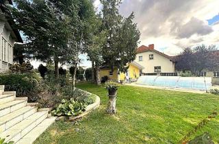 Einfamilienhaus kaufen in 2201 Gerasdorf, AKTIONSPREIS! 250 m² Familientraum mit 140 m² Keller und 30 m²Garage! Großer Garten mit Swimmingpool! Sauna im Nebengebäude!