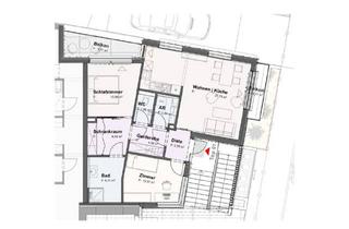 Wohnung mieten in Berg, 9020 Klagenfurt, Kreuzbergl - Radetzkystraße: *ERSTBEZUG* 3-ZI Wo mit Balkon ** Übernahme Frühjahr 2026