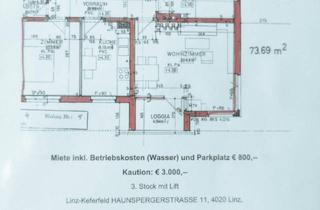 Wohnung mieten in Haunspergerstrasse 11, 4020 Linz, Wohnung Linz-Keferfeld 73,69m2 zu vermieten