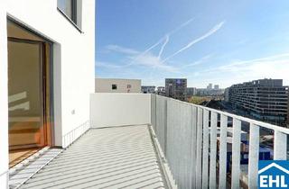 Wohnung mieten in 1100 Wien, Sonnwendviertel: 1-Zimmer-Wohnung mit Balkon im 9. OG – Fitnessraum, Co-Working & Rooftop-Terrasse inklusive!