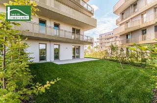 Wohnung kaufen in Gerasdorfer Straße, 1210 Wien, Begehrte EG-Wohnung mit großem Garten in Grün-Ruhelage mit 3.Zimmer im Niedrig-Energie-Standard - Provisionsfrei und sofort beziehbar