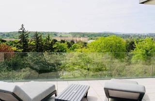 Penthouse mieten in 1130 Wien, Möblierte Penthouse-Wohnung mit 186 m² Dachterrasse & Schönbrunn-Blick