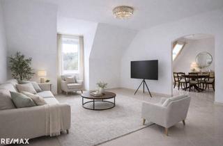 Wohnung kaufen in 2500 Baden, Stilvolle 3,5-Zimmer-Wohnung mit Terrasse und herrlichem Panorama auf die historischen Burgruinen