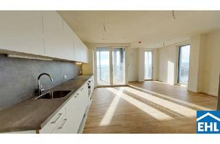 Wohnung mieten in Donau, 1220 Wien, Erstbezug – 3-Zi.-Wohnung mit Rooftop Pool & Sauna