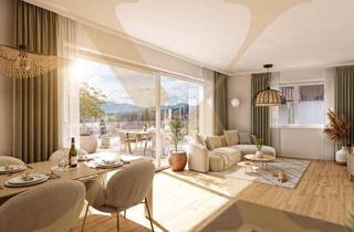 Wohnung kaufen in 4863 Seewalchen am Attersee, NEUBAU! Herrliche 4-Zimmer-Wohnung samt großzügigem Balkon mit Seeblick in Gehnähe zum Attersee!