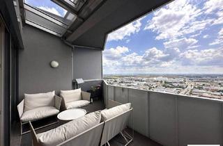 Penthouse kaufen in 1210 Wien, LUXUS über den Dächern Wien´s --- 4 Zimmer Penthouse im 26. Stock im Leopoldtower - SOFORT BEZUGSBEREIT.
