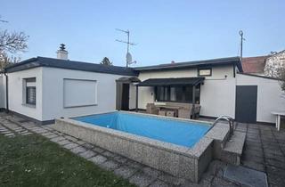 Haus mieten in Lobau, 1220 Wien, Wohnen wie im Urlaub Haus mit 2 Zimmer, Pool und ca 300m2 Garten
