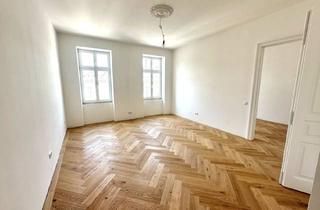 Wohnung kaufen in Am Hundsturm, 1050 Wien, NEUER GRUNDRISS!! 4-Zimmer im Altbau-Erstbezug mit großer Loggia und feinster Qualität + Top Lage!