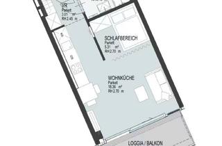 Wohnung mieten in Wagramerstrasse 2A, 1220 Wien, Modern 1-Room Apartment with Balcony near Donauinsel & UNO City (VIC)