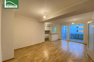 Wohnung mieten in Mautner-Markhof-Straße, 2320 Schwechat, Wohnen im Mautner-Markhof in Gehweite der S-Bahn S7 Kaiserebersdorf - Innenhofausrichtung mit großer Loggia, Einbauküche und luxuriösem Bad! GEMEINSCHAFTLICHE DACHTERRASSE!