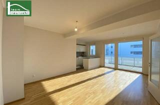 Wohnung mieten in Mautner-Markhof-Straße, 2320 Schwechat, Wohnen im Mautner-Markhof in Gehweite der S-Bahn S7 Kaiserebersdorf - Innenhofausrichtung mit großer Loggia, Einbauküche und luxuriösem Bad! GEMEINSCHAFTLICHE DACHTERRASSE!