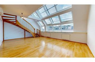 Wohnung mieten in Nußdorfer Straße, 1090 Wien, Stilvoll wohnen im Dachgeschoss – großzügig, ruhig und mit Dachterrasse