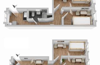 Wohnung kaufen in 1170 Wien, Wohnungspaket: Zwei übereinanderliegende Altbauwohnungen mit je 2 Zimmern in 1170