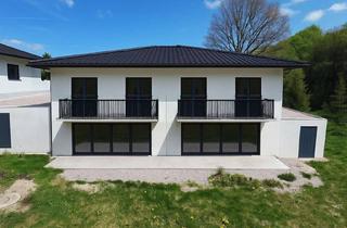 Doppelhaushälfte kaufen in 4901 Bruckmühl, Attraktive belagsfertige Neubau - Doppelhaushälften mit Garage und sonnigem Garten zum Selbstausbau in Bruckmühl (H5/1, H5/2)